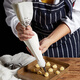 Magic Bean Shenghuo Sac à tuyauterie bouche bébé nourriture bébé biscuit beurre de gâteau de gâteau répété d'outils de cuisson à la maison Grand tissu en coton 4 capapules à biscuits moyens (ZY7027)