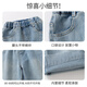 Banxidi Girls Jeans Spring- und Herbststil 2025 Neues modisches Baby Girl Casual Hosen Herbst Straight Hosen Kinderhosen
