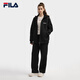 Официальная пара FILA вязаная куртка с капюшоном 2025 Зимние повседневное плюшевое плюшевое топ