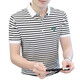Xcfreht Shirt à manches courtes de coton pur de coton pur beau t-shirt mince avec un revers à demi-manche tendance y6627 noir m 80-105jin [Jin est égal à 0,5 kg]