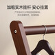 Qiyin Pavilion bedside coat rack floor-standing small solid wood bedroom temporary clothing and trousers storage Nordic clothes hanger for home use at night