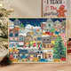 Galison Winter Lights Christmas Digital Pintura al óleo de bricolaje Coloración de acrílico pintado a mano pintura al óleo decorativa Pintura de colgación QX15841 60*70cm Marco interno de madera maciza de espesor + Marco exterior decorativo (seis colores disponibles Ninguno