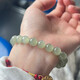 Qianjun Hetian jade bracelet bracelet for women natural ice clear water lotus root powder multi-treasure gradient jasper jade bracelet 8x8x8mm
