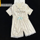 Pajama de seda de hielo modal para mujeres en verano Nuevos pantalones cortos rosas gentiles dulces dulces shorts Internet Celebrity Relling Relling Lw9214# M [sugerido 80-100Jin [Jin equivale a 0.5 kg]]