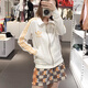 阿迪达斯 （adidas）三叶草夹克女2025夏季新款潮流时尚大logo梭织翻领外套 JZ4337 L