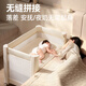 Maison de champignons coolbaby berceau pliable ouverte un bouton et clôture lit épissé sans couture portable multi-fonctions portable de lit de chambre