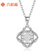 Liuguifu jewelry platinum pendant women's flower pt950 platinum pendant birthday gift necklace about 1.40g
