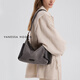 Vanessa Hogan [Nouveau produit haut de gamme] sacs pour femmes VH, sacs hobo, sac à bandoulière de luxe léger en velours inversé de taille moyenne, gris rime [avec boîte cadeau exquise]