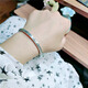 Caox Ancient Method Sild Silver 999 STERLING Silver Bracelet Femme's Palace Bracelet Xiangyun Birthday Retro Style Bracelet Silver Bijoux 32G Modèle d'ouverture 693