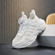 Huilirui zapatos deportivos infantiles zapatos blancos 2025 primavera nueva estilo de malla malla calzado gris sesures de la escuela primaria ligera 15246-blanca 31