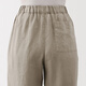 MUJI (MUJI) Style pour femmes, pantalon de version à largeur de chanvre, pantalon décontracté pour femmes, pantalon, pantalon large, 25 ans de style d'été, vêtements pour femmes, jaune clair (155/62a)