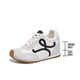 
7cm high-end version yellow white shoes retro small tilted head mandarin duck shoelace casual shoes De training shoes women Forrest Gump shoes 6629 yellow high-end 7cm 33
