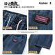 Auto clásico (layeche) 2025 Summer nuevos jeans americanos americanos piernas anchas pantalones para hombres verano deportes casuales delgados pantalones largos 9854 azul m