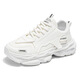 OLJ light luxury high-end brand men's shoes for summer new breathable men's versatile thick-soled sneakers men's casual dad shoes L9909 white [upgrade version] 40