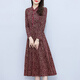 LISM [same style in the mall] high-end dress 2025 new long-sleeved wide-breasted dress with temperament and noble Mid-Autumn Festival, color, pocket M (95-104Jin[Jin equals 0.5 kg])