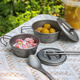 OIMG Deutsch reines Titanschneeschalter im Freien Multifunktional Snow Bowl Camping Rice Bowl Titanium Schüssel Klappende Wok Camping Bowl Ti1098t_520ml Schneeschale mit Deckel mit Deckel