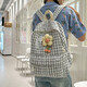 Sac à dos pour les femmes de nouveau sac école au collège de style coréen pour femmes Junior High School Canvas Sac décontracté de voyage polyvalent sac à dos rose foncé