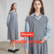 
Fisher's maternity dress 2025 new spring and autumn maternity shirt top fake two-piece suit large-size autumn dress light gray maternity skirt XL [145-165Jin [Jin equals 0.5 kg] suitable for wearing]