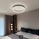 OPP Lighting (OPPLE) Dernières plafonds de chambre à coucher maître moderne moderne et étude de salle artistique 2024 Nouvelle lampe créative 1W 9766-Full Spectrum-Matte White-Diamètre 40cm