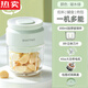Yishan imported high-quality garlic artifact from Germany, garlic pounder, electric garlic grinder, small household press, Lake Water Green