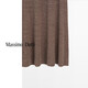 Massimo Dutti夏季新品2025女装 简约气质OL风针织直筒长裙半身裙 05235686 深棕色 L (175/78A)