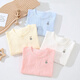 Babyprints (Babyprints) baby jumpsuit pure cotton baby summer clothes children's home pajamas thin crawling clothes Class A soft pink 90