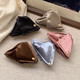 Acrylic fabric satin triangular hair clip hair clip new back of the head shark clip niche design hair accessories for women - black