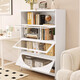 
Moloo steel dustproof bookcase with glass door household storage cabinet multi-layer floor-standing children's bookshelf iron cabinet gray 5 doors-long 900*width 350*height 1695mm