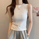 Nuevo chaleco base de moda y versátil para mujeres en verano, top sin mangas de hombro ancho de verano, ropa exterior, sensación de alta gama K11-rosa XL, recomendado 110-125 Jin [Jin iguala 0.5 kg]