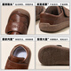 JOYNCLEON children's shoes baby toddler shoes 2025 spring and autumn new soft-soled infant small leather shoes anti-collision functional shoes beige 19 inner length 12.6cm suitable for feet 12.1cm long