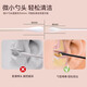 Cotton-tape smile cotton swab for ear oil, special oil-absorbing cotton swab for ears, double-headed non-shedding ear scoop, spiral head massage disposable, black double-headed cotton swab (2 boxes/about 200 pieces)