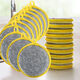 Household dishwashing cloth double-sided ingot towel sponge block magic scrubbing dish sponge wipe kitchen cleaning pot brush magic sponge ingot towel * 3 pieces random color