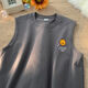 Classic Car (Laoyche) Gilet pour hommes T-shirt sans manches à manches inférieures à la tendance à la tendance masculine de grande taille