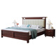 Nanzhu Nouveau lit en bois massif chinois Double 1,8 mètre lit de lit Maîtriseur Lit Soft Hood Full Full Food Dovetail Lit Board 9904 #