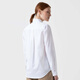 SUNSPELSUNSPEL Women's Spring Classic Cotton Twill Long-Sleeved White Shirt White S