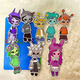 Magische Bohnen Live Rhythmus -Box Aufkleber ruhiges Buch Girl DIY Fun Dress Up Handmaterial Puzzle Spielzeug Handnoten Unzipe Rhythmus Ein stilfreies geschnittenes ruhiges Buch + 8 Gesichtswechselaufkleber Aufkleber