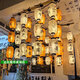 Light luxury Chinese outdoor 24 solar lanterns Chinese outdoor waterproof 24 solar lanterns ancient Japanese style 20*3524 solar lanterns