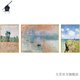 Painting of Dafen Van Gogh Monet’s living room decorative paintings Impressionist world famous paintings Oil paintings Sofa background wall hanging paintings Abstract triptych 90830/16789/2715 Side 60*80/Medium 120*80 crystal porcelain + aluminum alloy [gold frame]