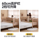 Muebles para niños Genji Wooden Muebles para niños Cama de empalme infantil Madera sólida completa con barra de guardiatura Bebé Multifuncional La cama pequeña puede levantar el artefacto de la cama de la cama de 0.8 metros de la cama de empalme + colchón (8 cm de espesor J115)