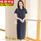 Hengyuanxiang Polo Seck Платье Pure Cotton Женский летний лацвет средней длины.