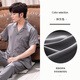 Pajamas Yalu Men 2025 Nouveau pantalon à manches courtes Men's Summer Silk Minume Été de grande taille Suit à manches de grande taille 3899 Pigne 3xl Green 3XL (170 Jin [Jin est égal à 0,5 kg] à 200 Jin [Jin est égal à 0,5 kg]))