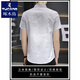 Woodpecker Ice Silk Short-Sheeve Shirt Men's Summer Gradient Colord Couche Casual Cased Half-Squle Couce Inch Inch CHIRT