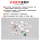 
Copper Axe Record Full Ceramic Bearings 683 684 685 686 687 688 689 693 694 695 696 697 693 Size 3*8*3mm