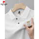 Pier Cardin Pure Cotton Herren kurzärmelige Polo-Hemd im Sommer Neues High-End-Luxus-Luxus-Stickel-T-Shirt Lose Dad Middle Patch 6626 Military Green 3xL 56 [Vorgeschlagen 180-195 Jin [Jin gleich 0,5 kg]]]
