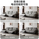 Quanyou Home Leather Living Room Modern Simple First-layer Cowhide Straight Row Leather Art Sofa Furniture
