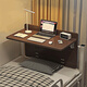 Honger dormitory bed table laptop table student bed desk folding writing desk under the upper bunk bed small table warm white 60cm reinforced and thickened foldable style