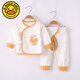 G.Duckkids Neugeborenes Baby Split Set reines Baumwollbaby Herbst Kleidung Herbsthose Neugeborene Mönch Vollmond Kleidung vier Saisons Baby Pyjamas 11155 Blau Four Seasons 52 (empfohlen für Neugeborene 8-10 Jin [Jin gleich 0,5 kg]))