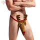 Banfishi men's thong sexy pure desire erotic underwear cos deer funny festival hollow jj set passion bed fawn thong men's underwear