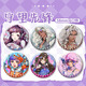 Player young player Overwatch peripheral bar fog flower man Juno DV fan millet broken glass laser badge H9227-dva laser bar ji badge-58mm