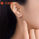 Liuguifu Jewelry Platinum Earrings Women's PT950 Earrings Birthday Gift About 2.75g
